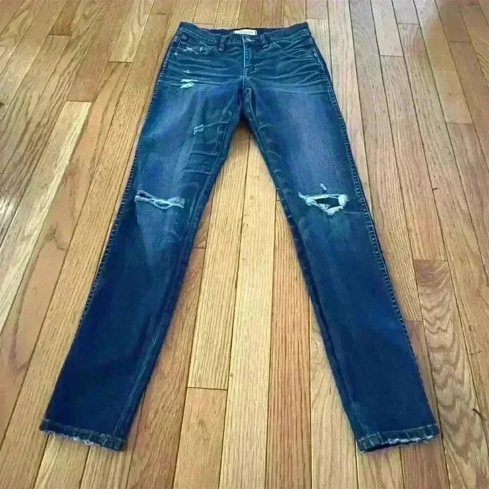 Madewell Women's Slim Skinny Distressed Jeans Blue Size 25